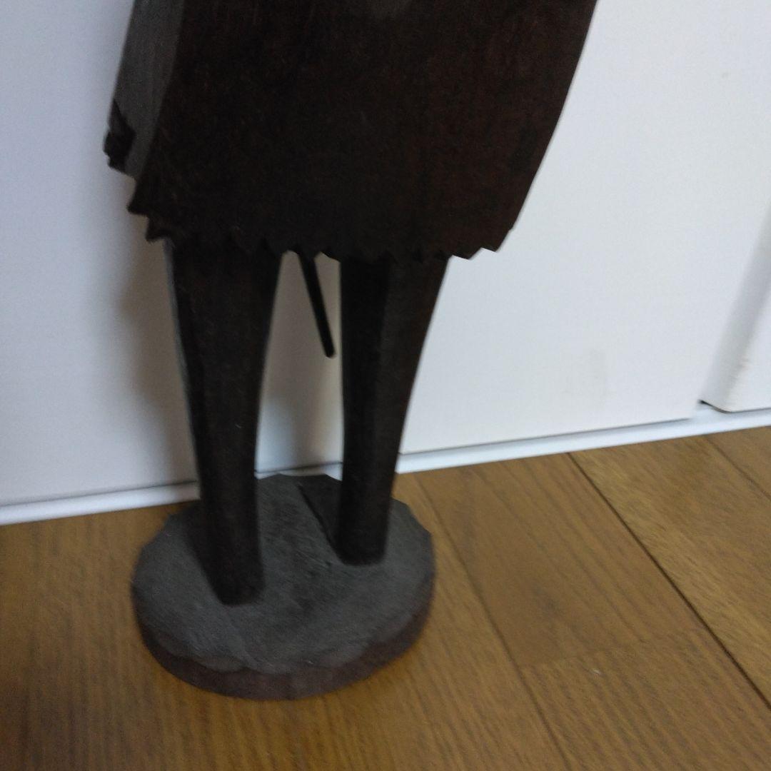 1380 人形　木彫り、人形、木