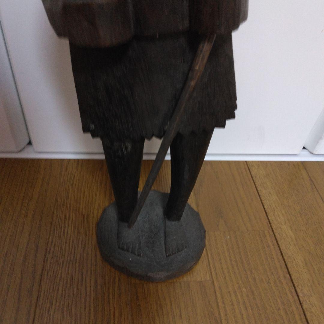 1380 人形　木彫り、人形、木