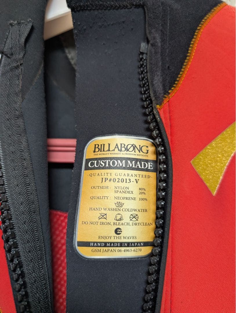 BILABONG(ビラボン)5×3mm フルスーツ 裏起毛 メンズLサイズ相当