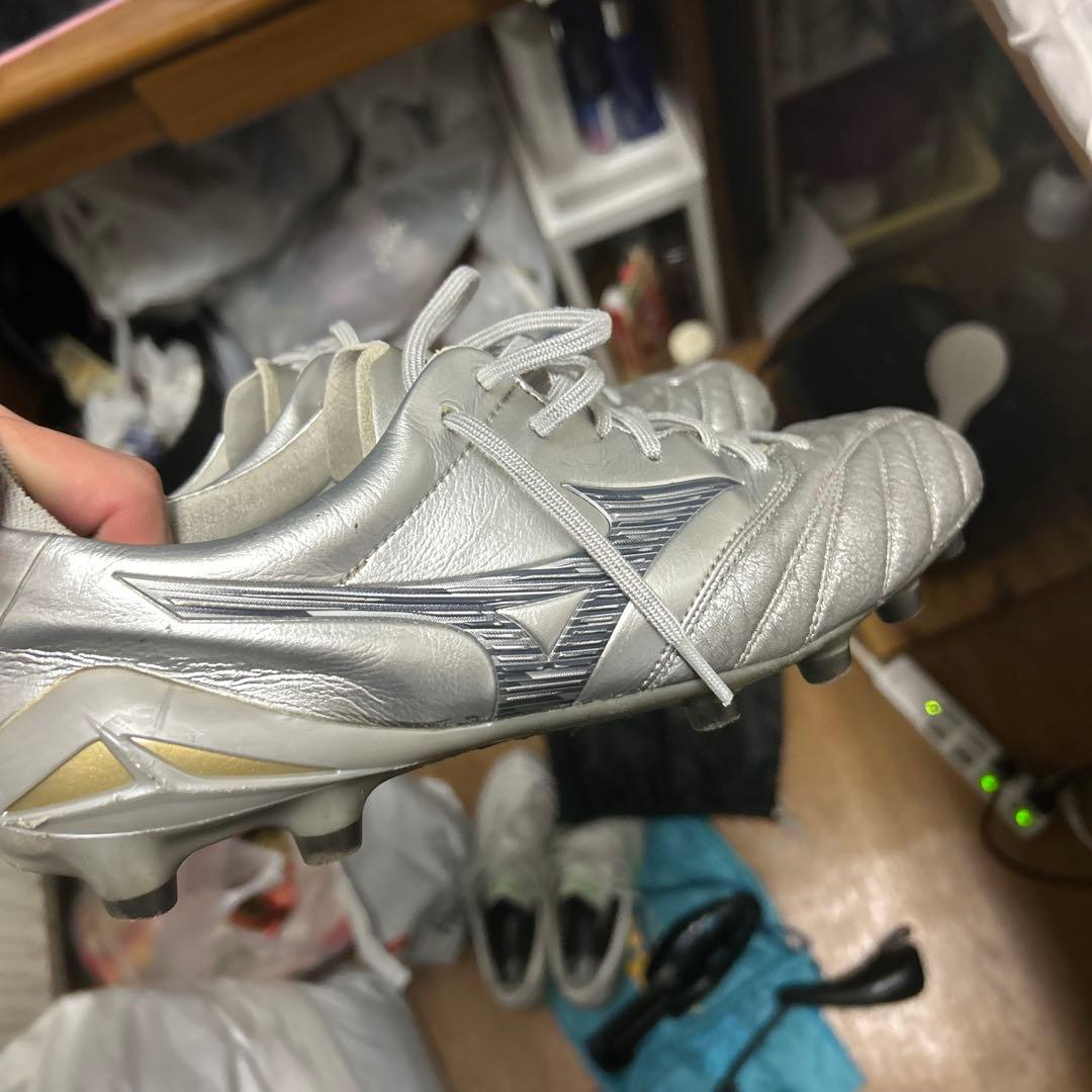 Mizuno Morelia シルバー スパイク