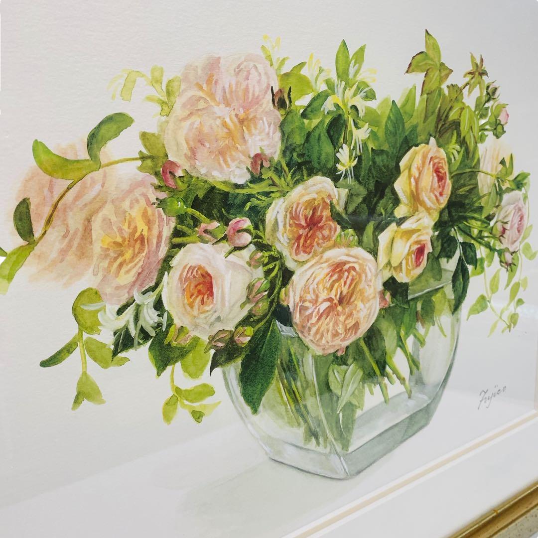 橋本 不二子 限定版画 額装 大判サイズ 直筆サイン・エディション有り