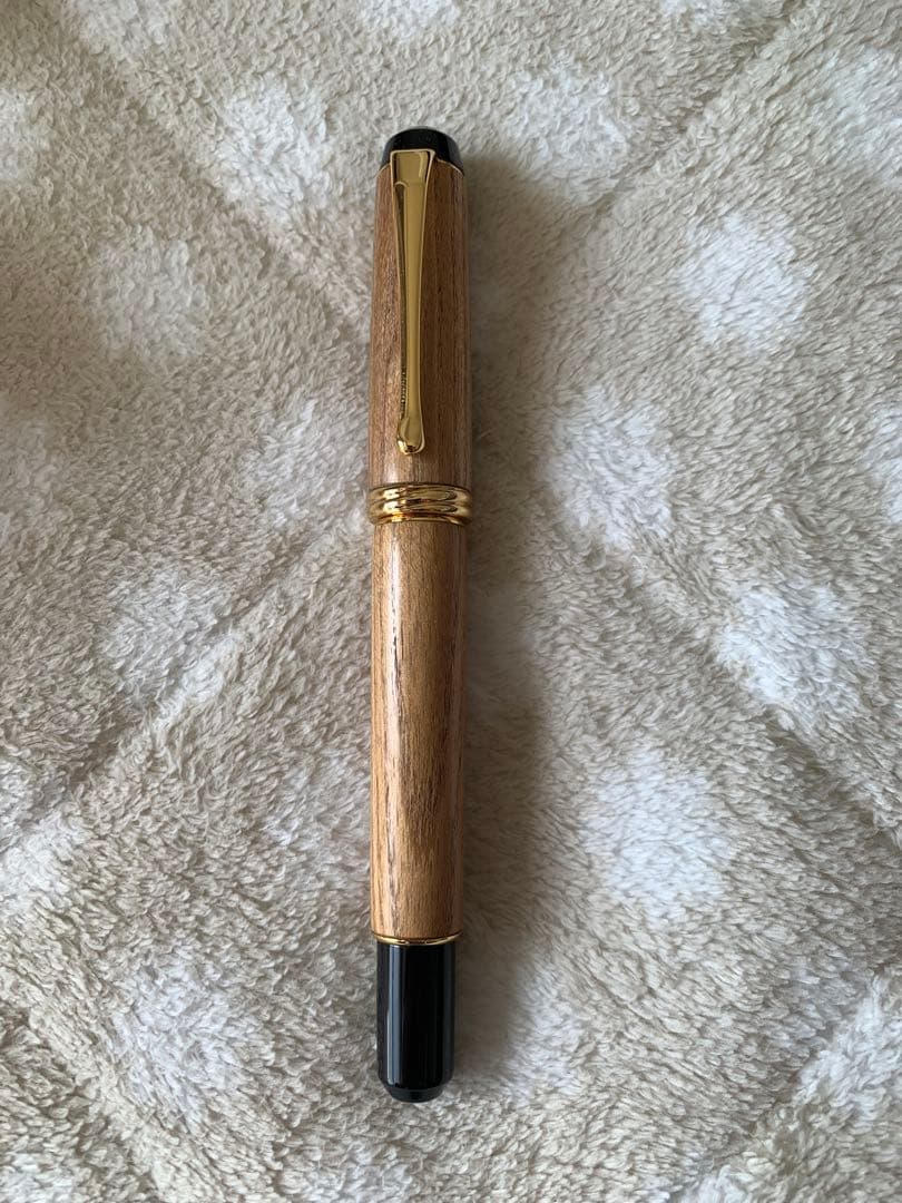 呉竹 くれ竹 夢銀河 天然木 万年筆 14K