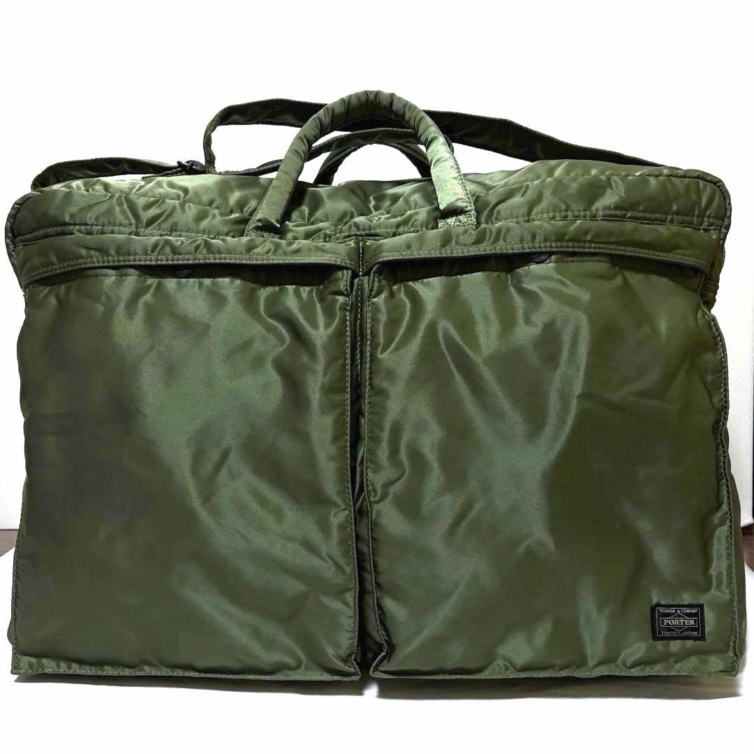 超美品✨希少 ポータータンカー ボストンバッグL ショルダーバッグ 大容量セージ