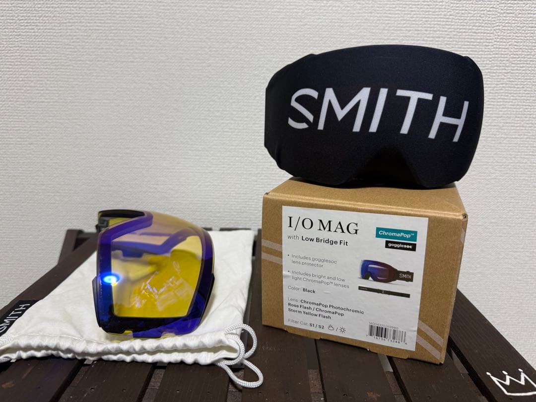 【使用少】SMITH I/O MAG 調光レンズ　予備レンズ付　2023〜24