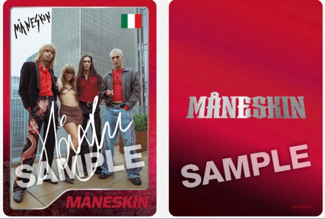 MANESKIN マネスキン　トレーディングカード　コンプリート　非売品　トレカ