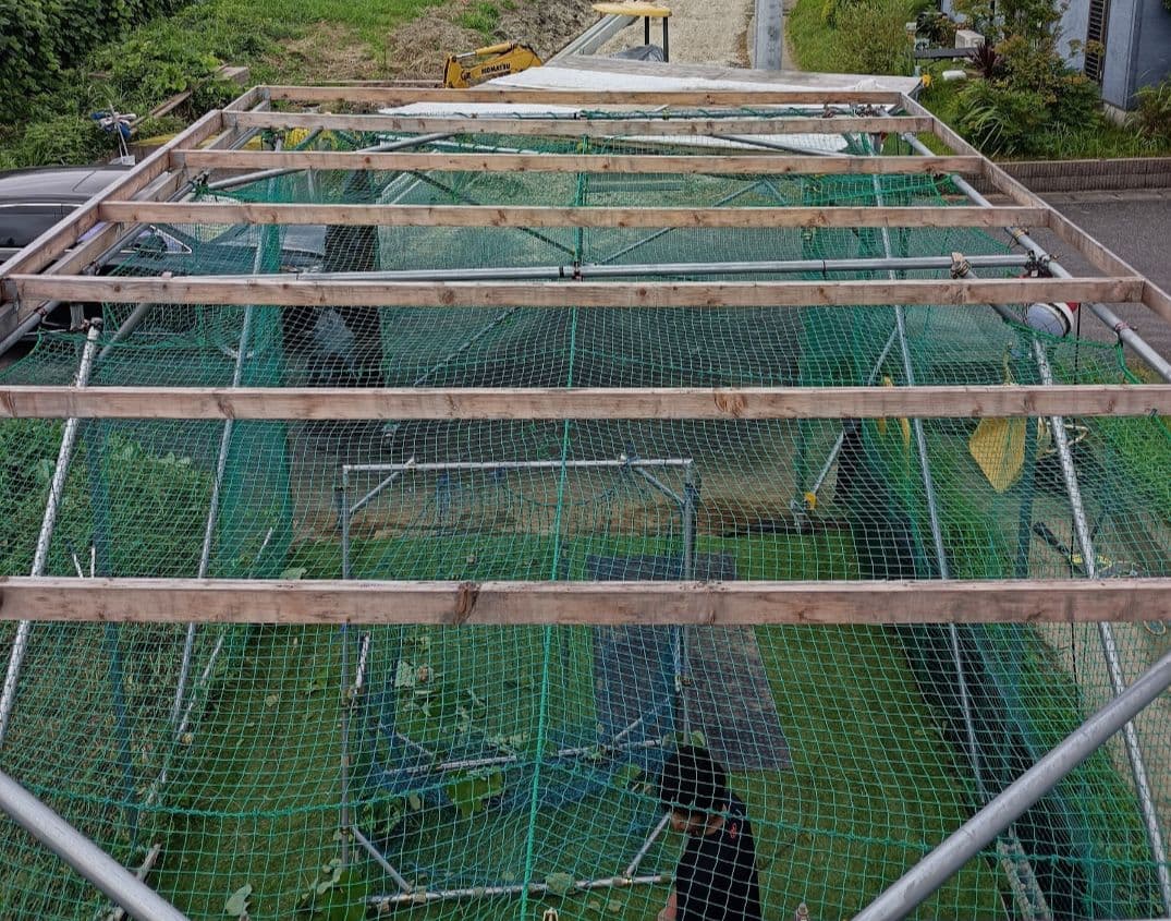 屋根付き18m可動式バッティングゲージ