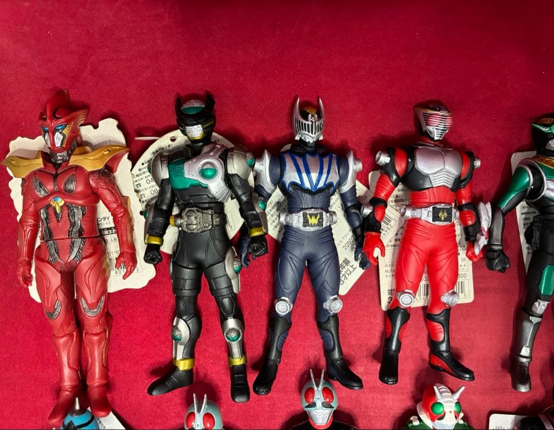 タグ付き 仮面ライダー 20体 まとめ売り ソフビ 1号 クウガ 龍騎 ファイズ