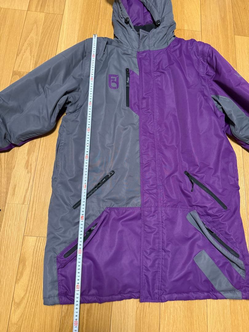 Virtika FDwear フード付きスキーウェア XL 紫/グレー