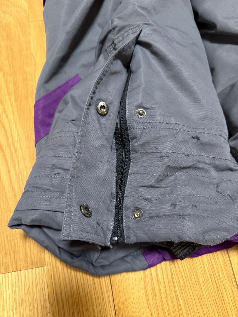 Virtika FDwear フード付きスキーウェア XL 紫/グレー