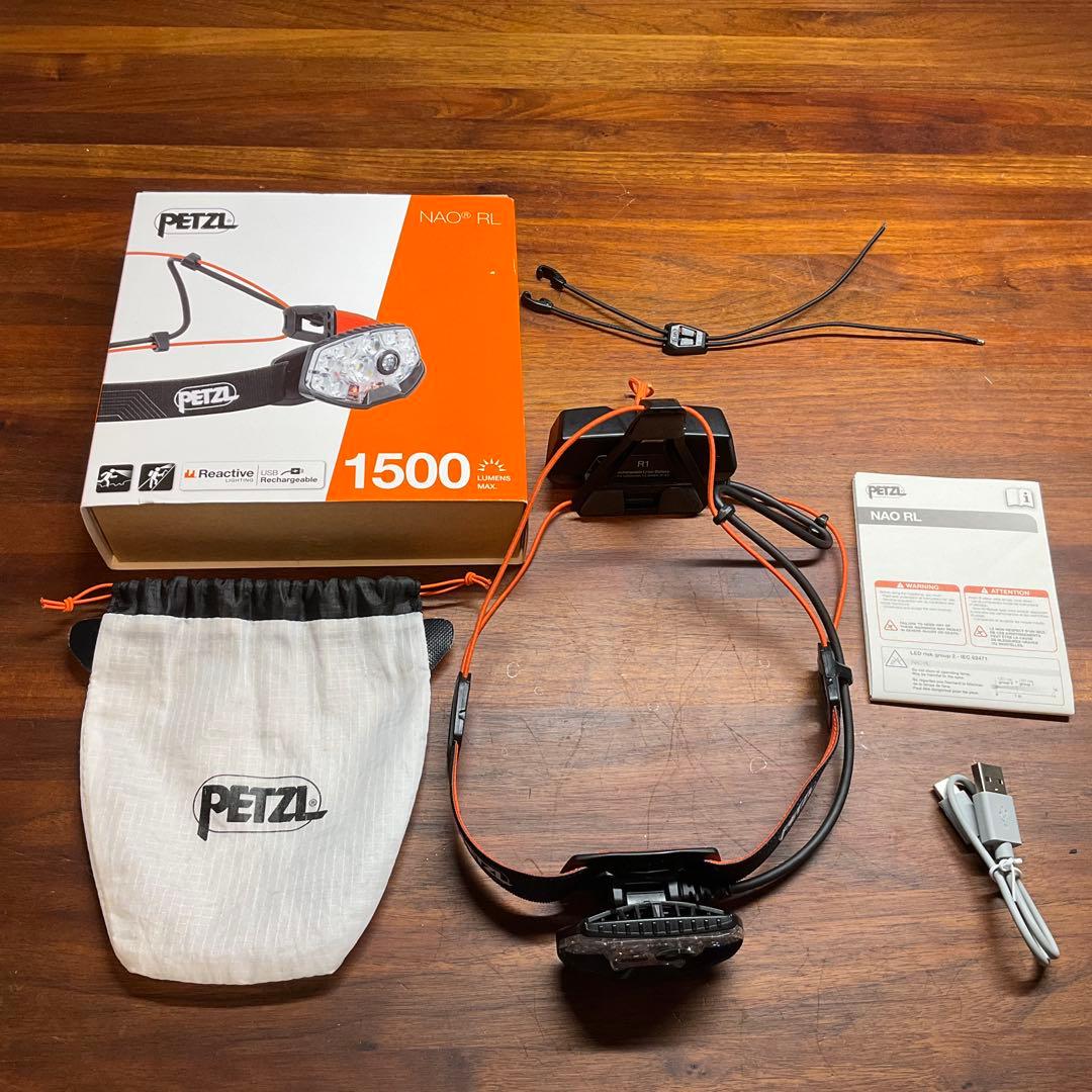 Petzl NAO RLヘッドランプ 1500ルーメン　リアクティブライティング
