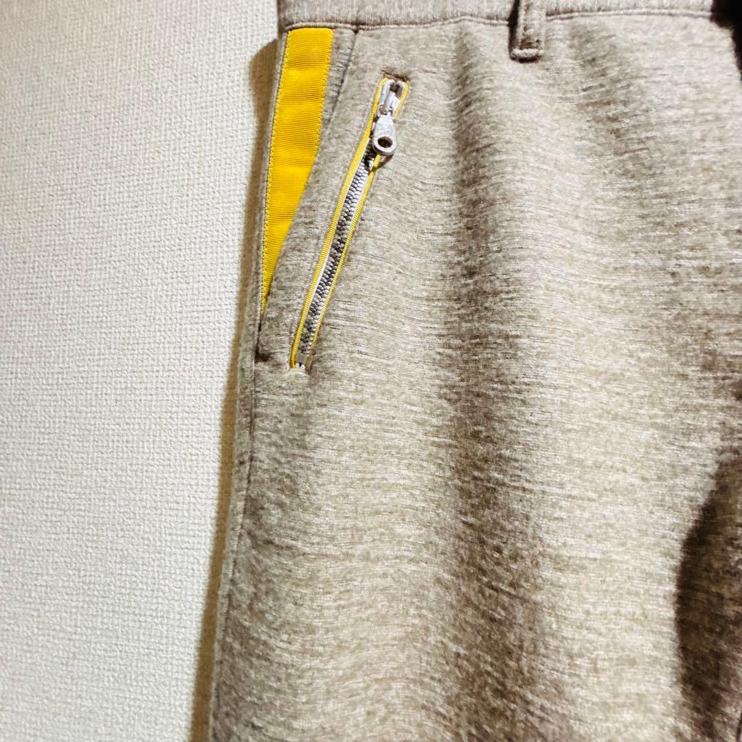 MARK&LONA｜グレー イエローアクセント スポーツパンツ ゴルフウェア