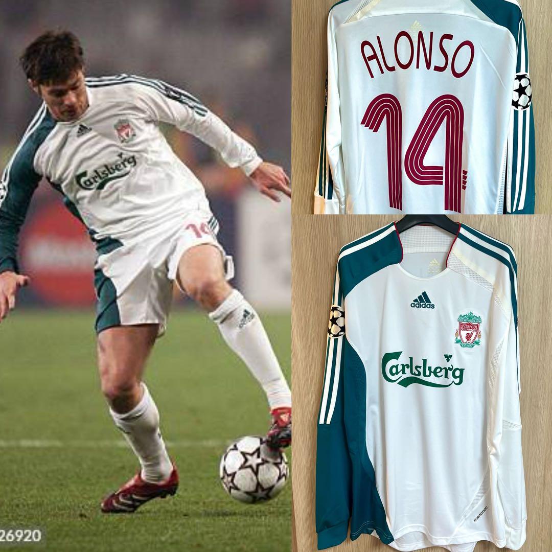 激レア　リバプール 2006/07 UCL選手用長袖3rdユニフォーム　アロンソ