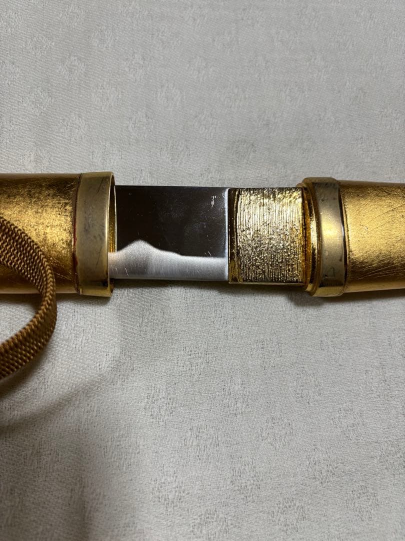 長寿守刀　蓑亀図目貫　刀袋付