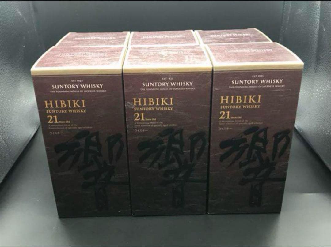 サントリー響21年　空瓶&カートン6本セット　響21年段ボール付き　早い者勝ち！