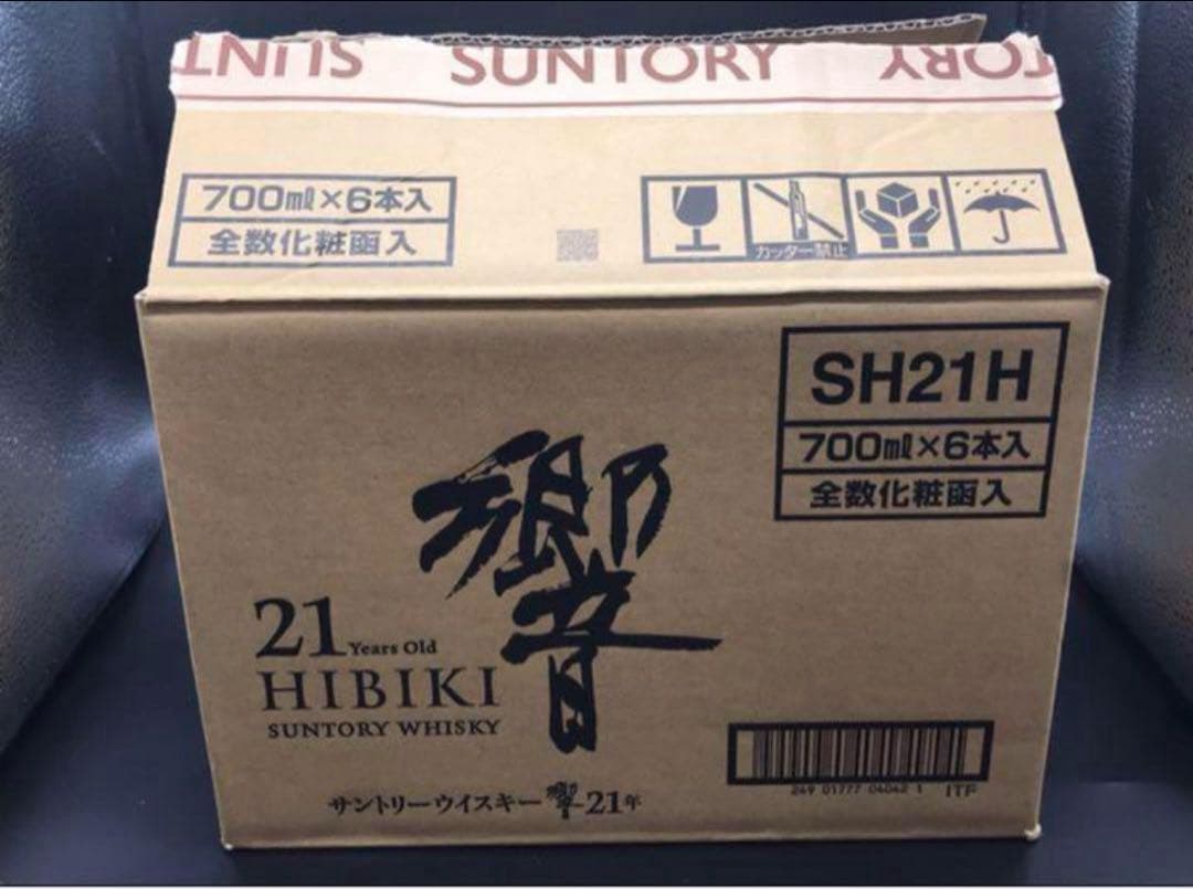 サントリー響21年　空瓶&カートン6本セット　響21年段ボール付き　早い者勝ち！