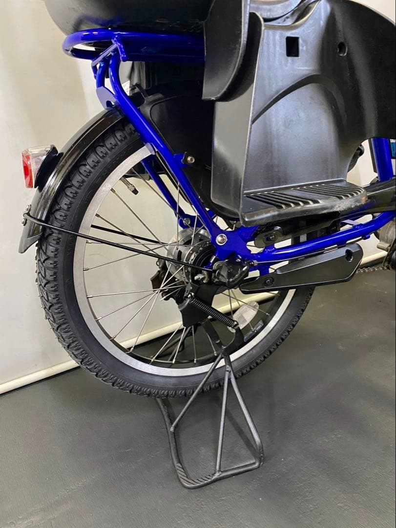 1年保証 ヤマハ　パスキッス　20インチ　子供乗せ　青色　電動アシスト自転車