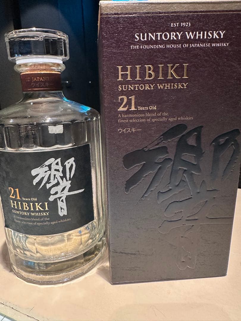HIBIKI 21年 ウイスキー空瓶　未洗浄