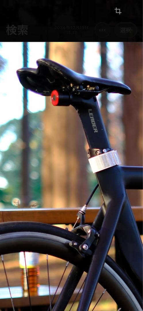 LEADER735 ピストバイク ブラック Lサイズ