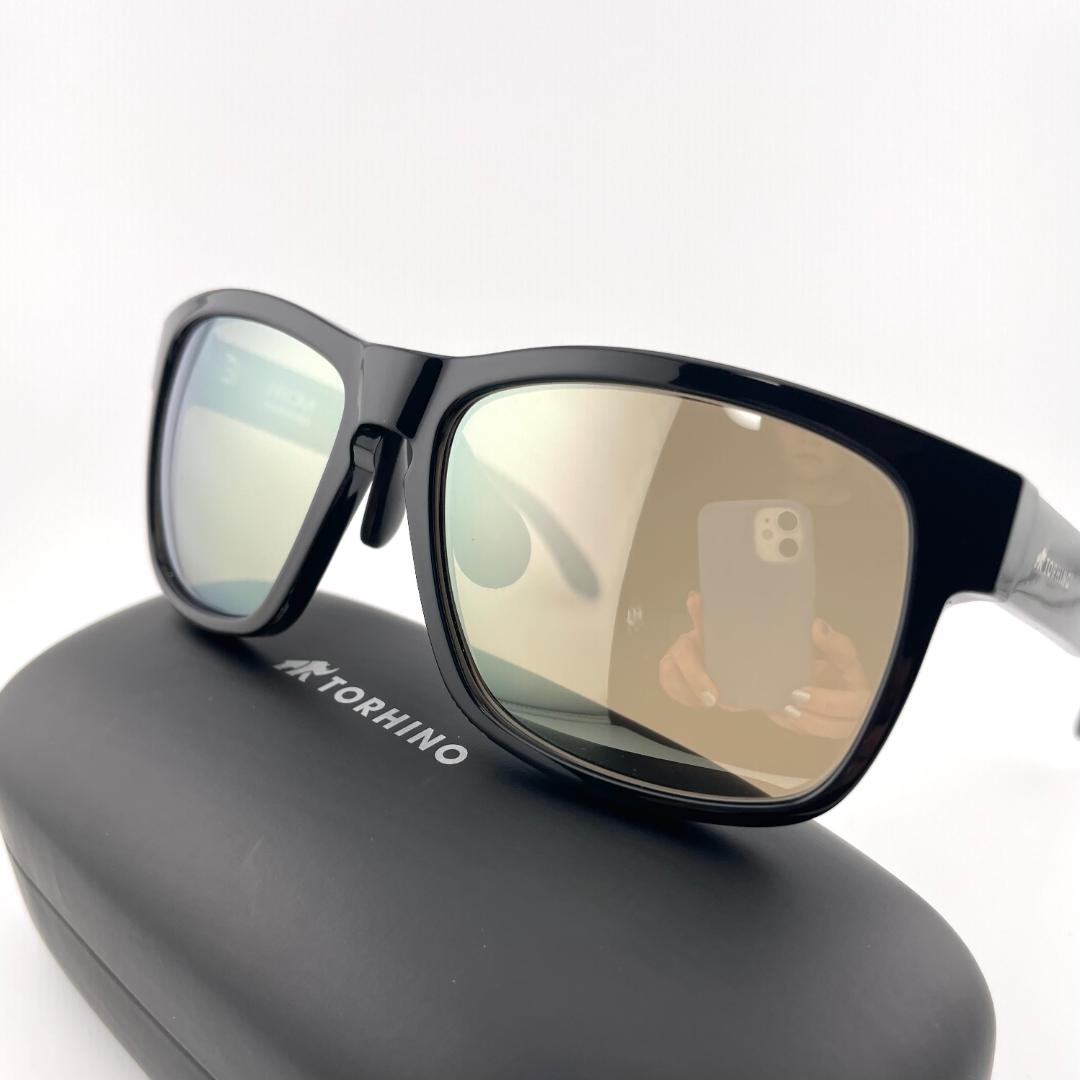 トライノ偏光サングラス　ライトブラウン/ミラー　釣りサングラス　アウトドア