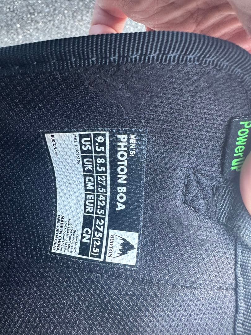 Burton フォトン BOAブーツ27.5センチ