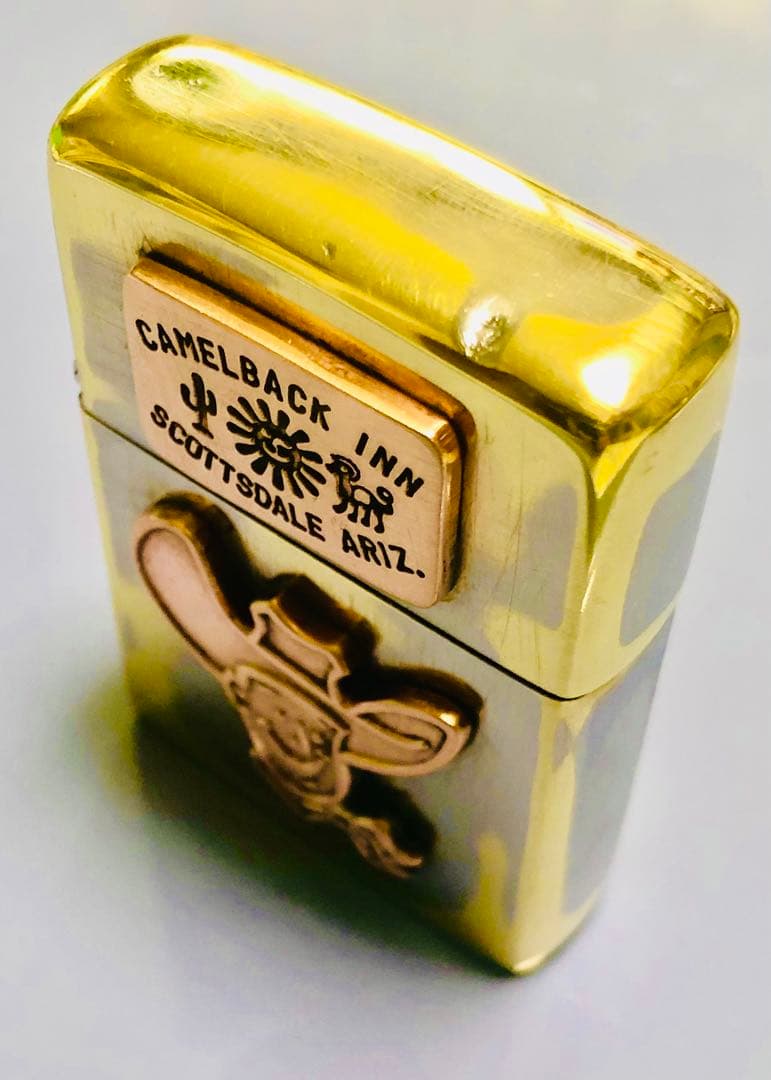 インディアン★カウボーイ☆ビンテージ80s真鍮ブラスシャビー★Arizona★