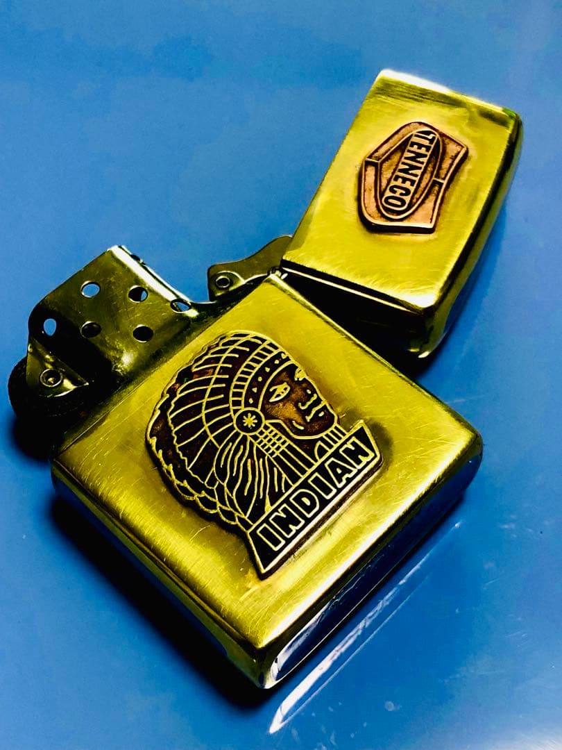 インディアン★カウボーイ☆ビンテージ80s真鍮ブラスシャビー★Arizona★