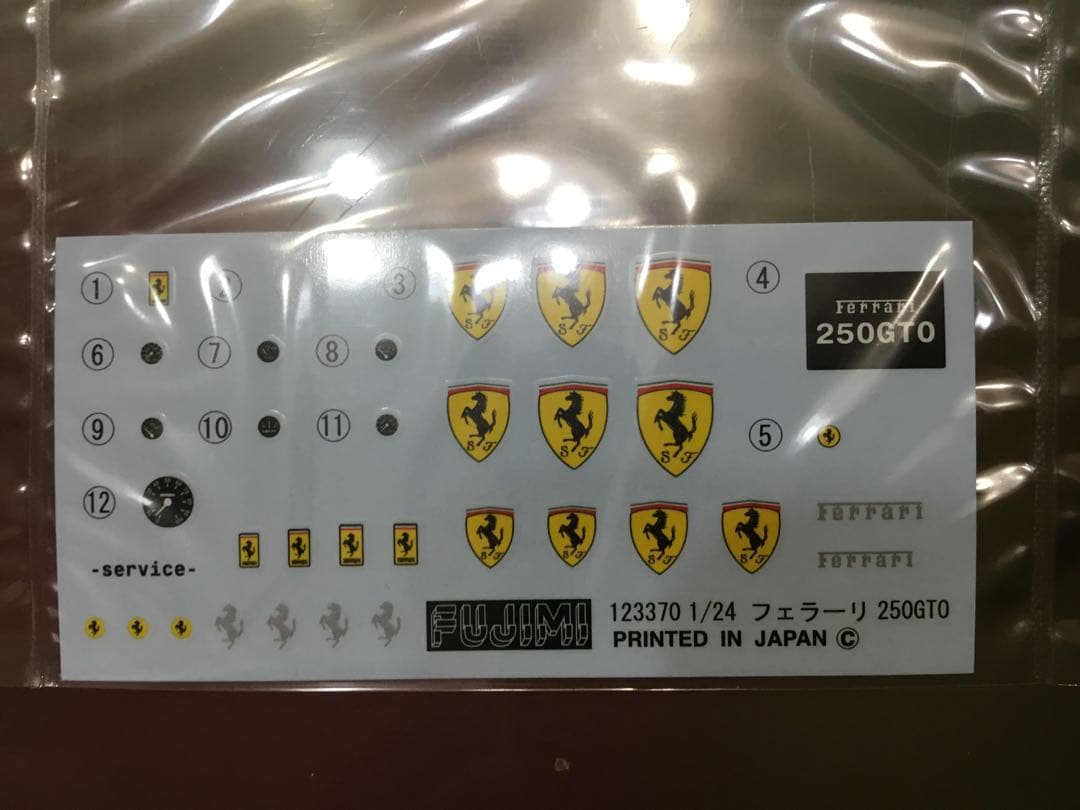 1/24 フジミ フェラーリ 250GTO エッチングパーツ付き