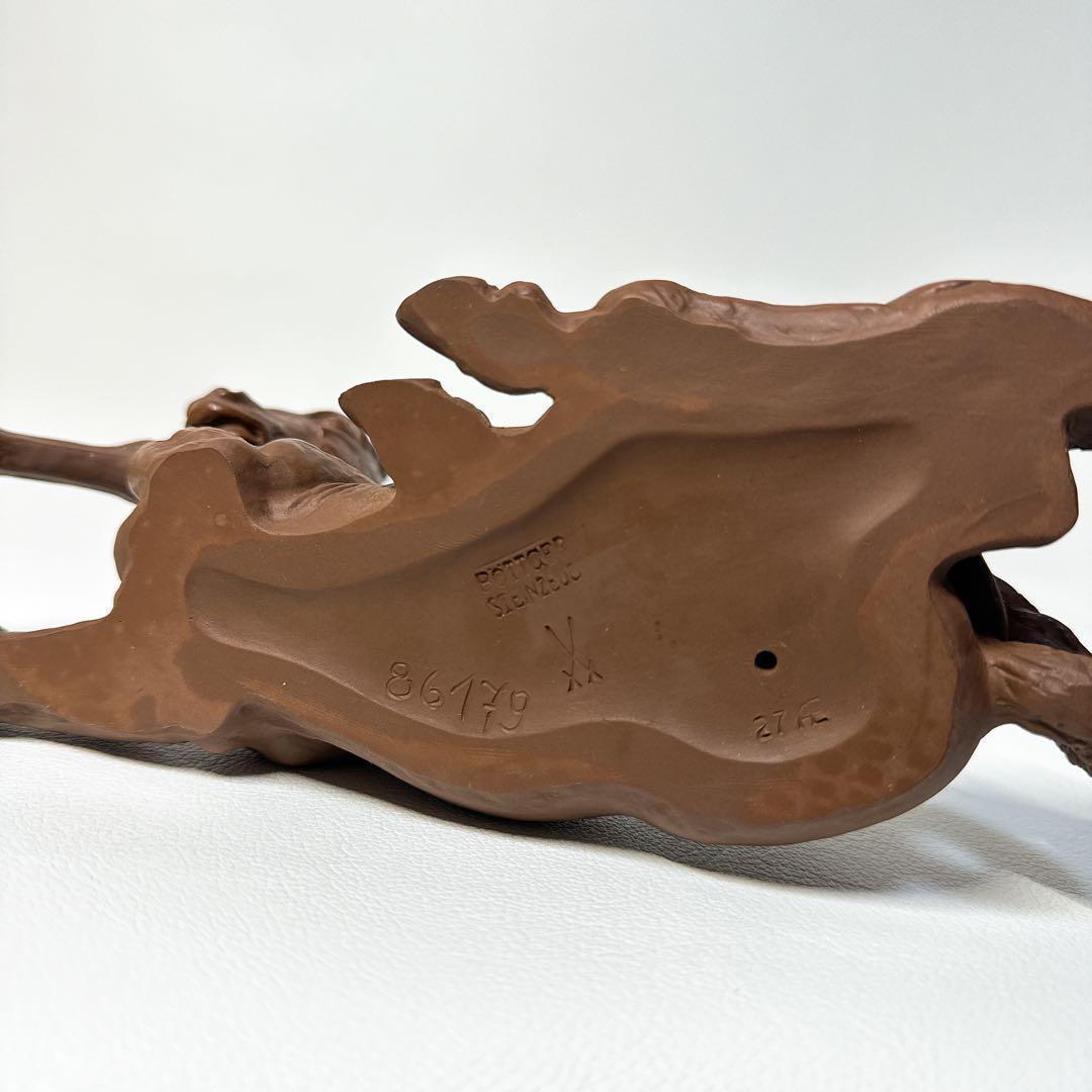 【希少】Meissen マイセン ベトガー炻器 馬 フィギュリン 置物 ベドガー