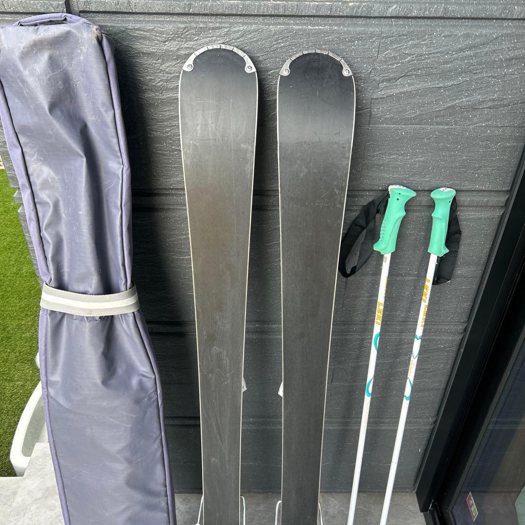 サロモン　スキー板　137cm バッグ付き　LEKIストック