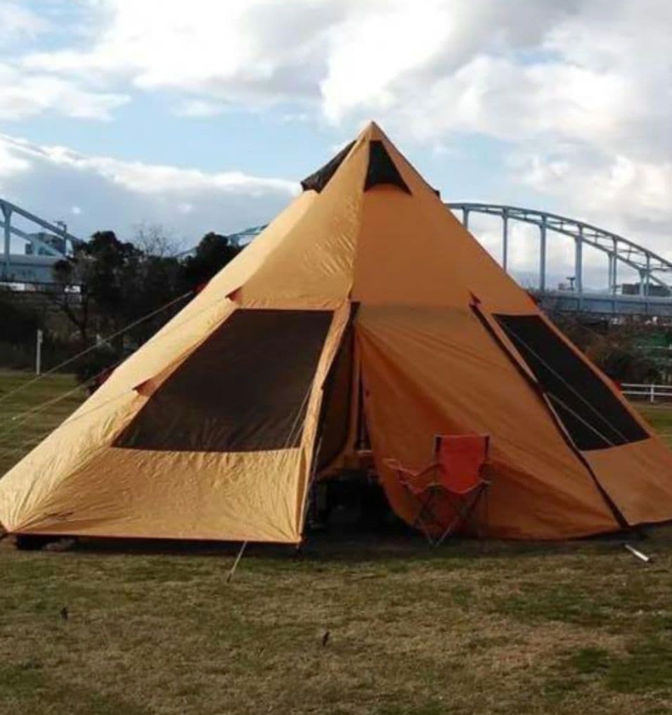 ティピー テント アウトドア 大型テント ワンポール 前室