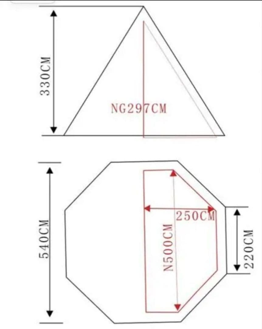 ティピー テント アウトドア 大型テント ワンポール 前室