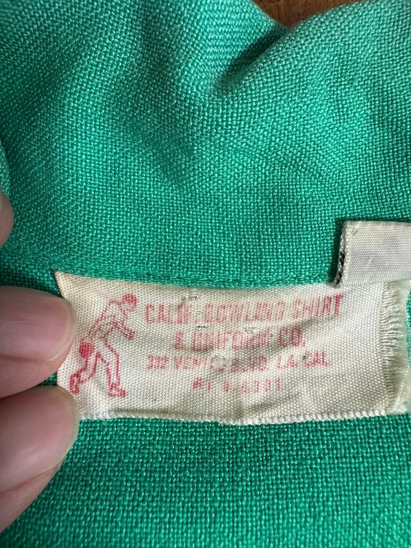 ウェア・シャツ VINTAGE CALIF BOWLING SHIRT & UNIFORM CO