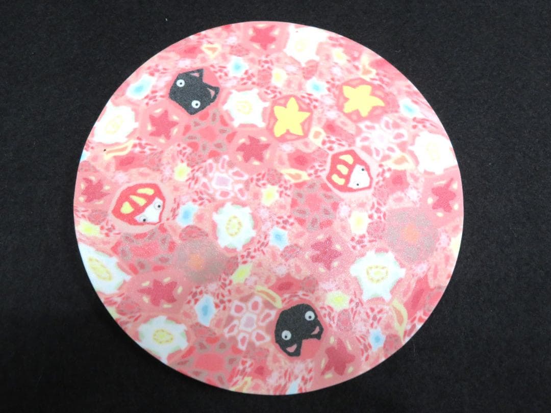 小林佐和子　練込小皿　だるまと猫　現代アート　アンティーク