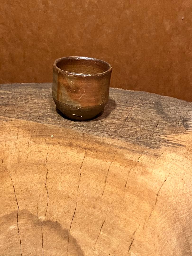 名品　備前　緋襷　火襷　ぐいのみ