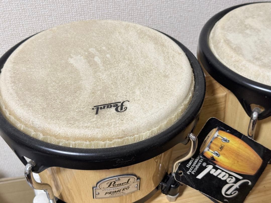 ボンゴ　pearl パール　ツール付き　パーカッション