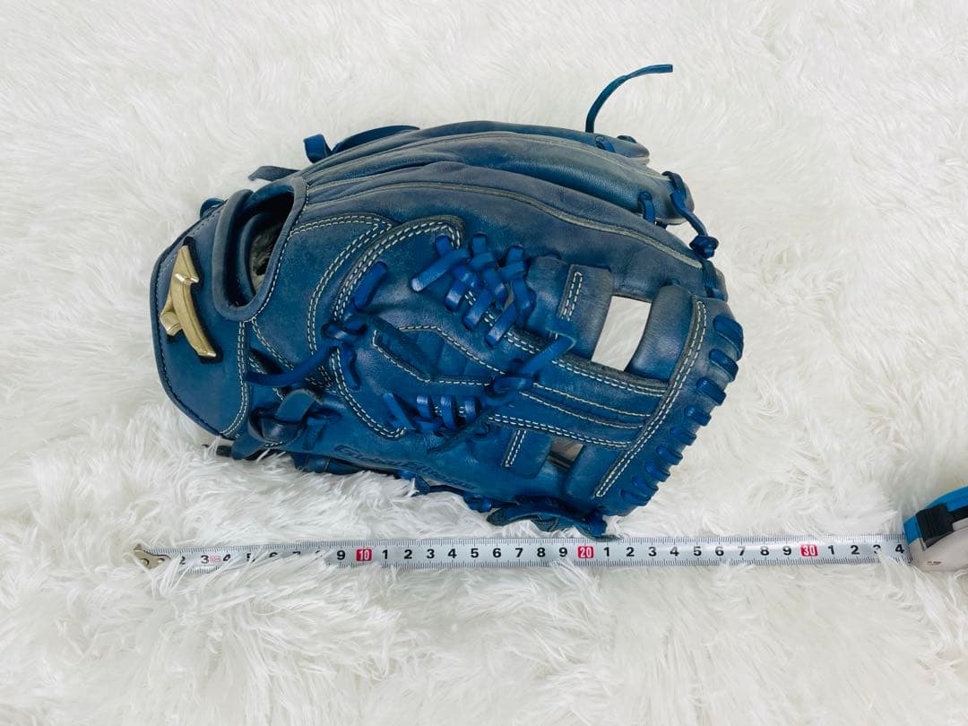 MIZUNO ミズノ　グローバルエリート　野球グローブ　軟式用　内野手向き　青