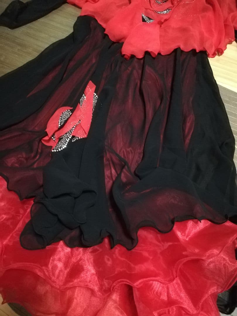 最終お値下げ　社交ダンスドレス　カラオケにも　フリーサイズ