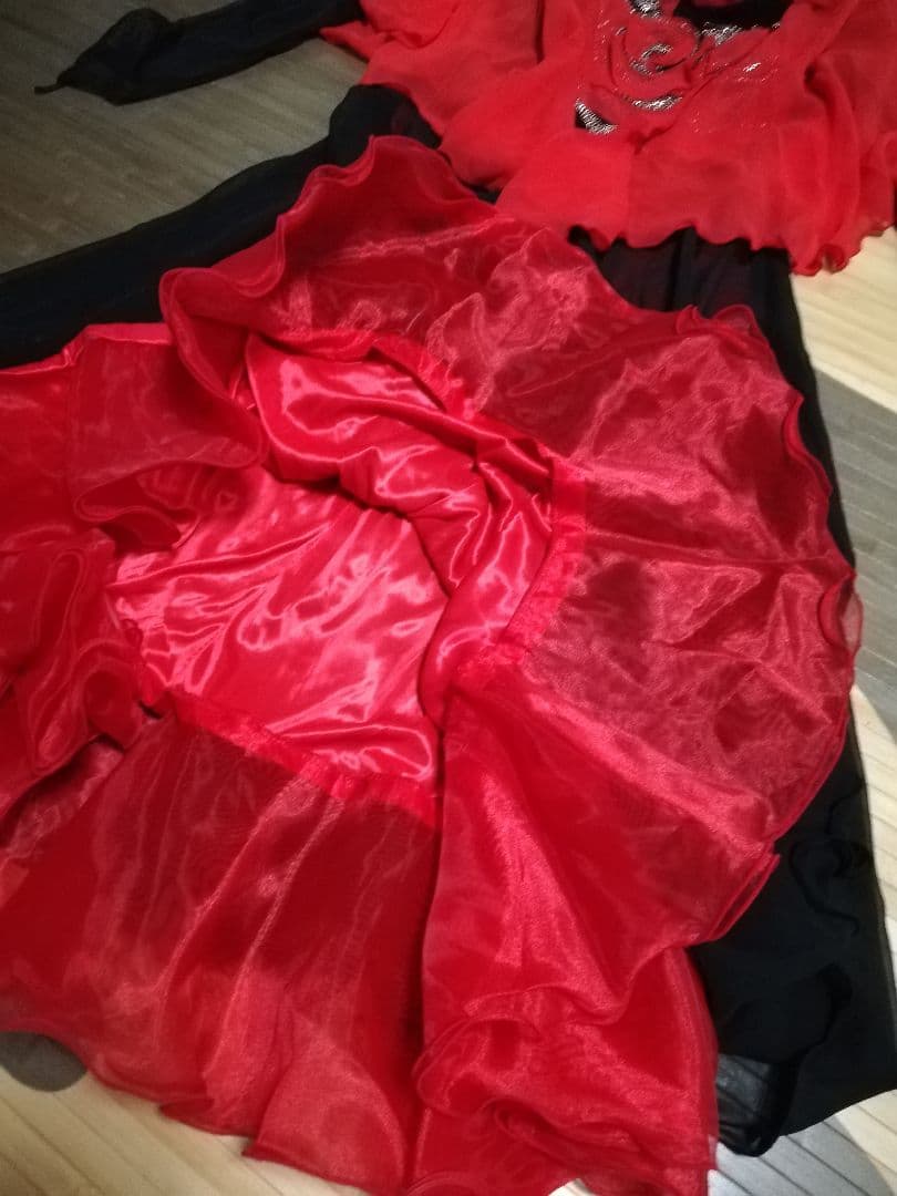 最終お値下げ　社交ダンスドレス　カラオケにも　フリーサイズ