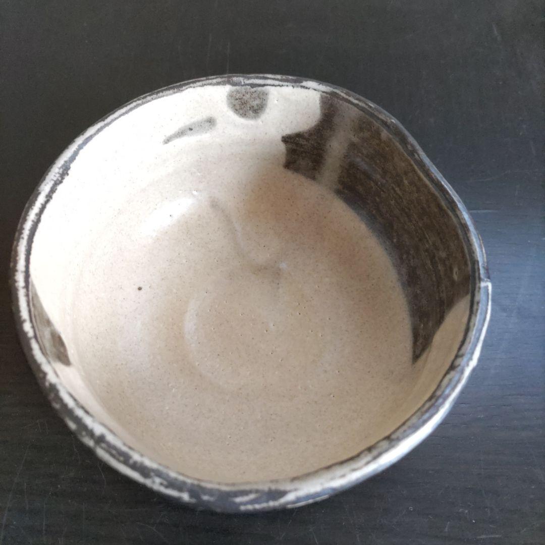 値下げしました。 六代清水六兵衛 鉄釉茶碗