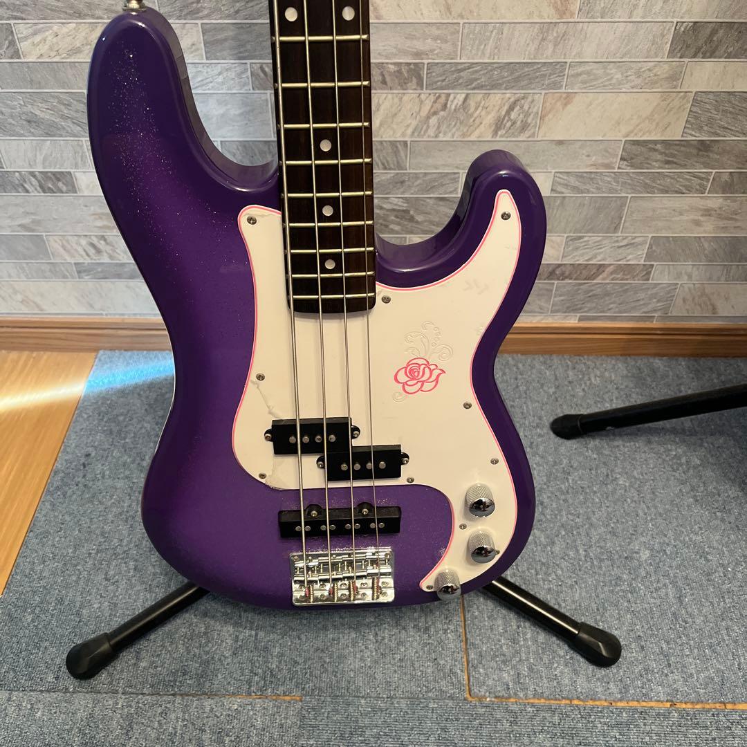 Gypsy Rose エレキベース パープル　プレシジョンベース