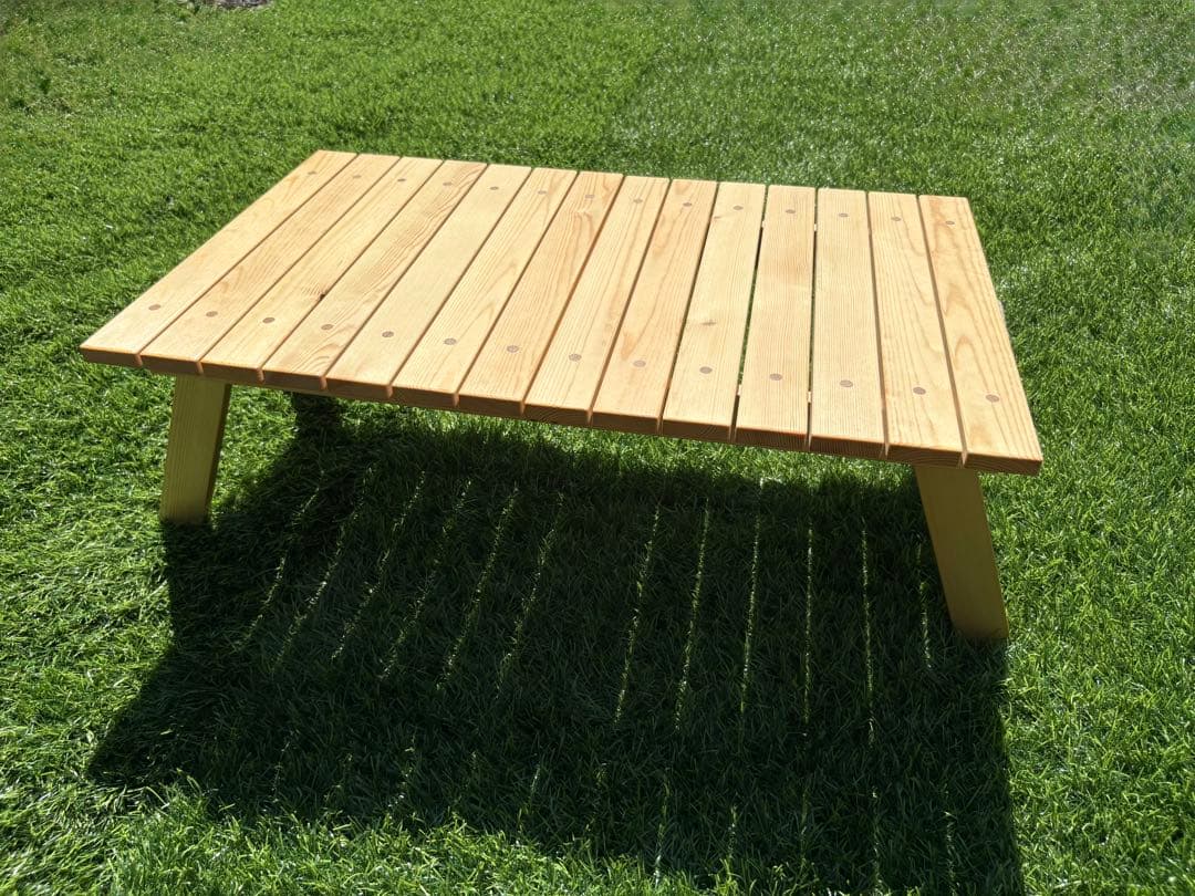 折りたたみ式アウトドアサイドテーブル【カラー:ナチュラル】