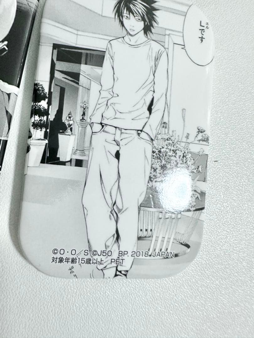 デスノート セガ　缶バッジ　ジャンプ展　シール　夜神月L