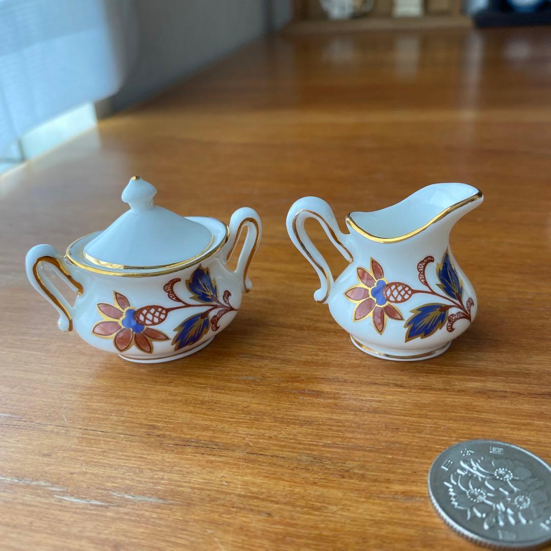 クラウンスタッフォードシャー ミニチュア　ティーセット　ティーフォーツー