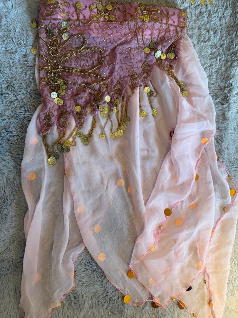 ベリーダンス セットアップ ピンク