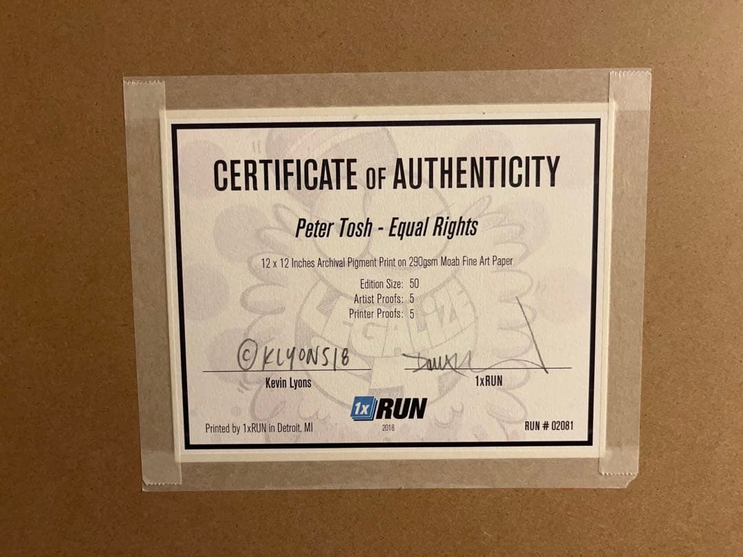 限定 Kevin Lyons ケヴィンライオンズ　ジークレー　シルクスクリーン