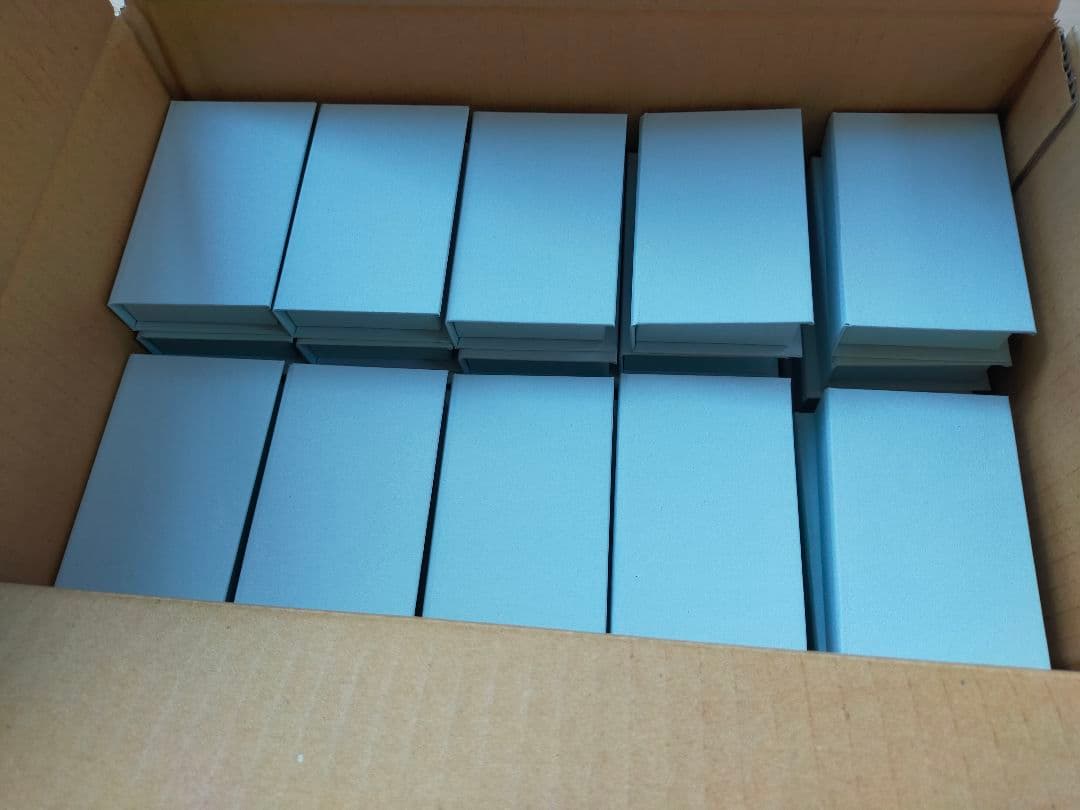 水色 ギフトボックス 約10cm x 6cm x 2cm 100個