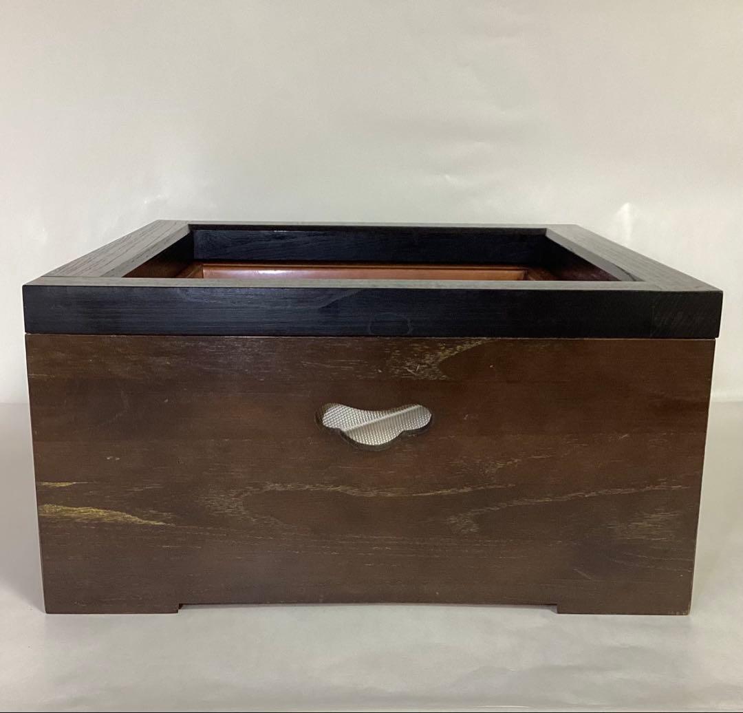置炉 桑 紙箱入 茶道具 古物品