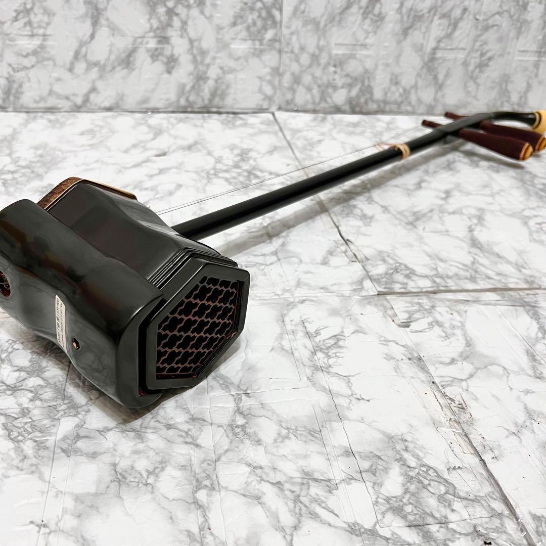 【良品】二胡 彩雲 ER-400 ケース付 入門用 中国楽器 弓・付属品一式