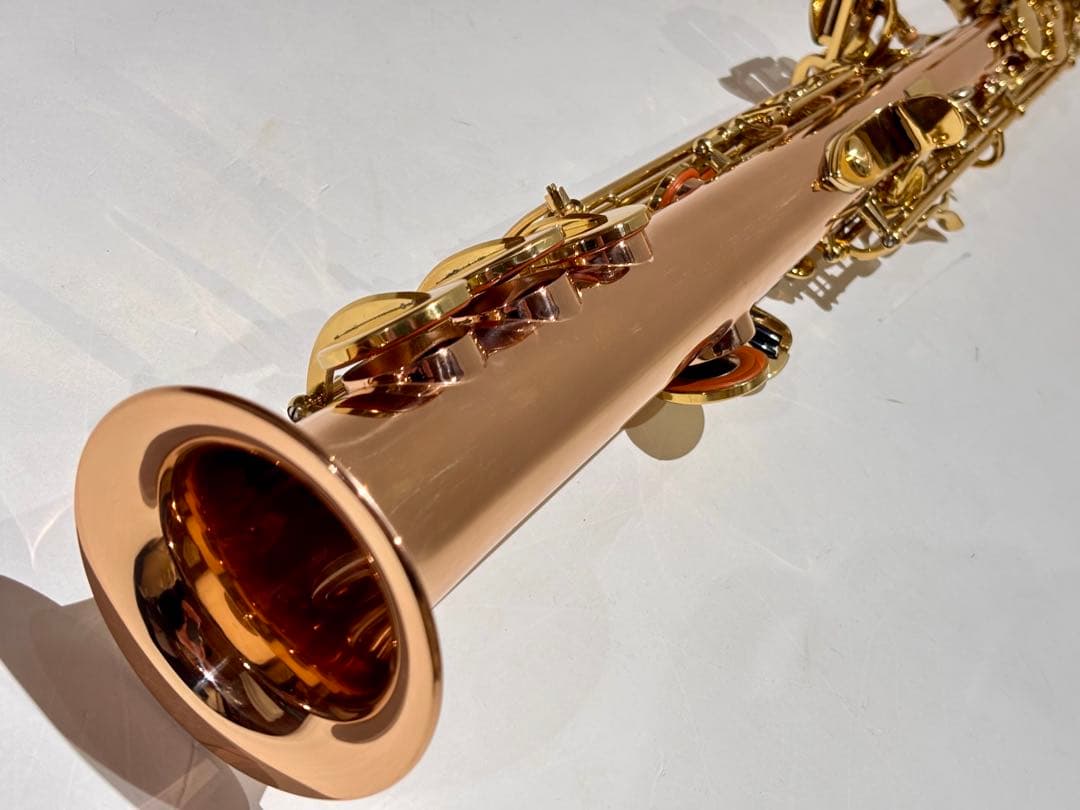 PLAYTECH ソプラノサックス PTSS-300 ローズブラスモデル