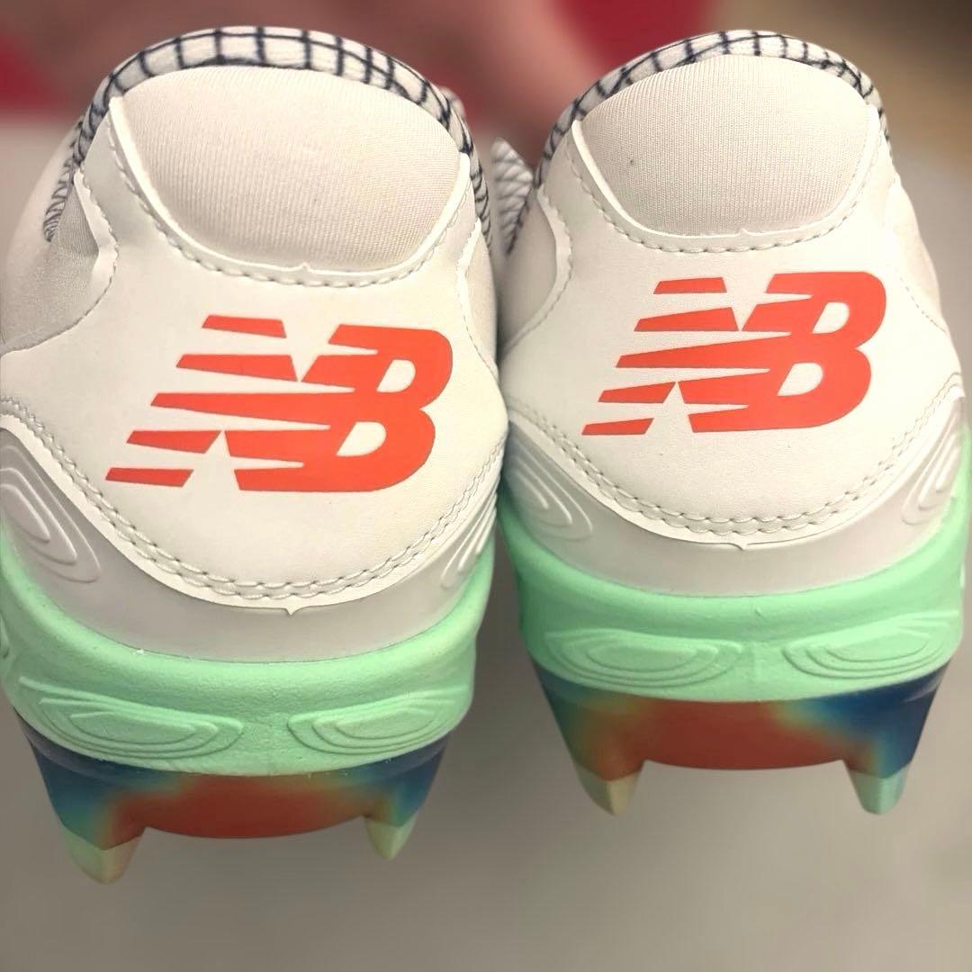 new balance 28cm 野球 スパイク スニーカー 2E 青 新品